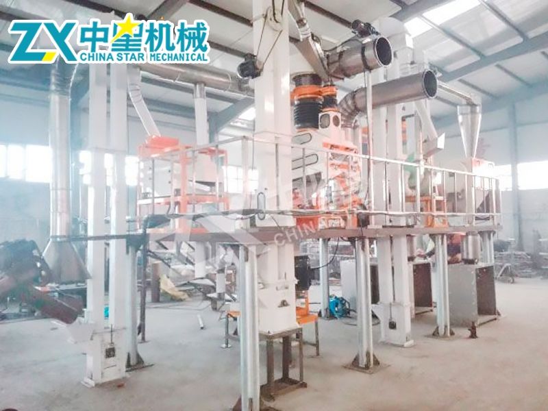 日產(chǎn)12噸玉米脫皮制糝磨粉機加工成套設備
